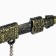 Souvenir weapon suspended mini "anime sword", keychain, 28 cm, black with gold