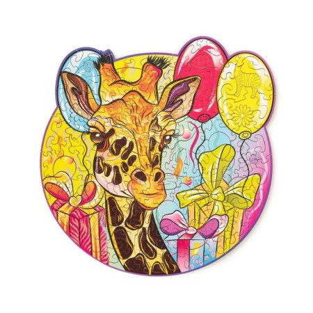 Wooden puzzle "Graceful giraffe", 24 × 23 cm-4