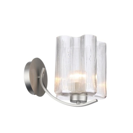 Sconces st. SL117.101.01. ONDE. 1x60 watts, E27, 15x18 cm, silver color