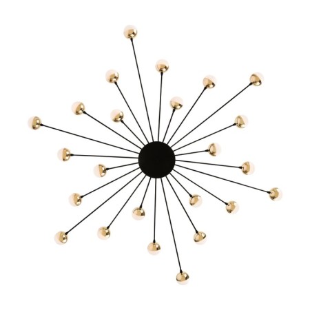 Freya FR5242CL-24B Celebrity, 1168x1168x103 mm ceiling lamp, G4, 24x3W, black color-5