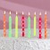 Candles for the cake "Chamomile", 7 cm, classic, 8 pcs