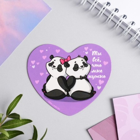 Magnet for the refrigerator "Panda", 7 x 6 cm-3