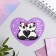 Magnet for the refrigerator "Panda", 7 x 6 cm
