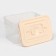 Storage container with a lid of a share, 6.5 l, 31 × 20 × 18 cm, beige color