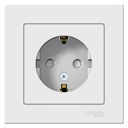 SE SE AtlasDesign, 16 A, 250 V, built -in, with salary, curtains, IP20, white, Atn000144-1