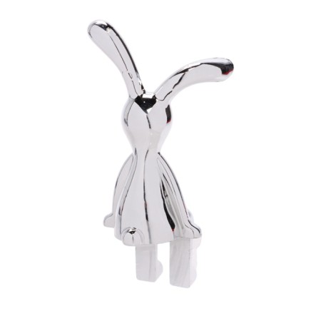 Toy on the car panel, bunnies, chrome, plastic, set 2 pcs-3