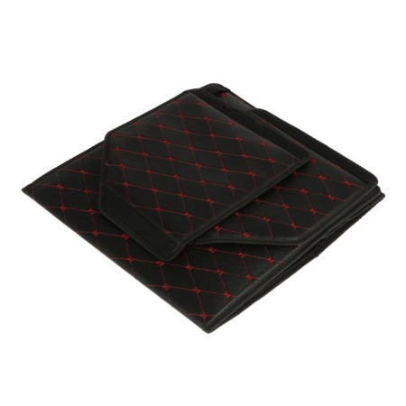 Organizer COFR in trunk, 39 x 30 x 31 cm, eco-leather, black-red-6