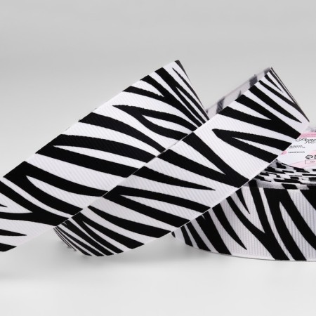 Republic tape "Zebra", 25 mm, 23 ± 1 m, white/black color