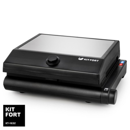 Electric grill KitFort KT-1632, 1000 W, anti-stick coating, 22.2x12.8 cm-4