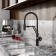 IDDIS GRANGE kitchen mixer, with flexible surge, black matte