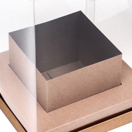 Box for flowers with a vase and PVC windows, folding, 16 x 23 x 16 cm, craft-3