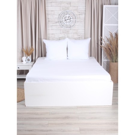 Pillowcase Mona Liza, size 70x70 cm, white color-3