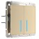 W4520611 touch switch, two-valve, with Wi-Fi function, champagne