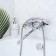 Bath mixer "RMS" SL118-140P, pour 350 mm, shower set, zinc, chromium
