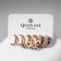 Ring earrings set 3 pairs of “links” chains, colored in gold, d = 2