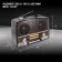 Radio receiver Hyundai H-PSR156 Brown USB SD/Microsd