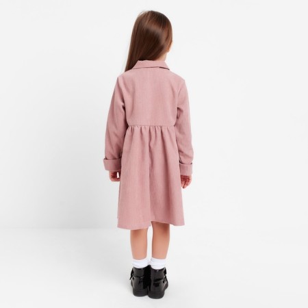 Платье детское KAFTAN "Velvet", р. 30 (98-104), пыльно-розовый-2