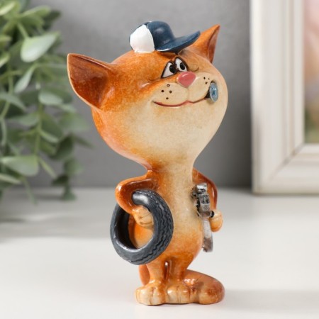 Souvenir Polystone Lak "Cat Tire Monker" 8x5.8x12.8 cm-1
