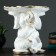 Pigger "Elephant sitting with a leaf" White gold, 28x29x29cm
