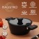 Magistro flame pan, 2.3 l, d = 20 cm, h = 8.8 cm, plug cover, anti -stick coating, induction