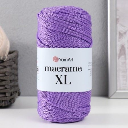Yarn "Macrame XL" 100% polyester 130m/250g (135 lilacs)