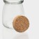 Glass jar for spices with a cork lid "Parfa", 200 ml, 7 × 8.5 cm