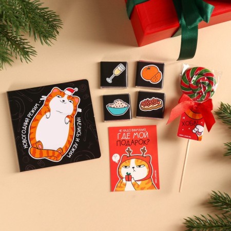 Giftbox "smaller jamb, more nishtyakov", tea, dragee, chocolate, thermostatic, lollipop-5