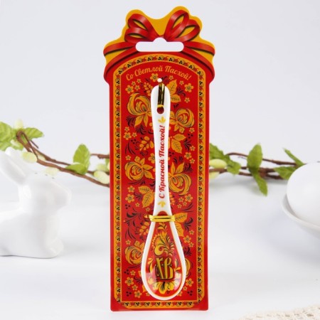 Spoon of souvenir "XV", (Khokhloma), 2.5 x 13 cm