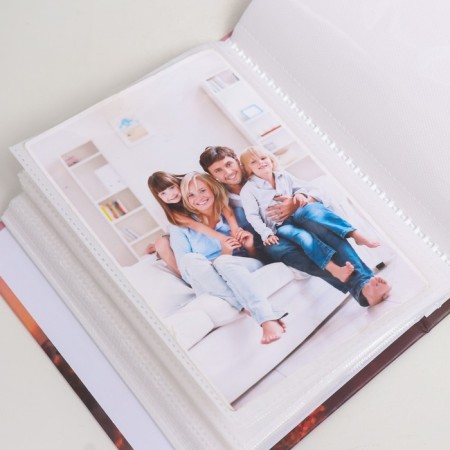 Photo album in 100 photos 10x15 cm, plastic. Cute Foxy sheets sunset-3