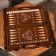 Handmade backgammon "coat of arms", deep cutting, with a pen, 60x30 cm, with a chess field, Armenia