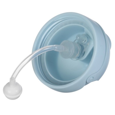 Drill - children's impotion with silicone tube, 250 ml., With handles, blue color-14
