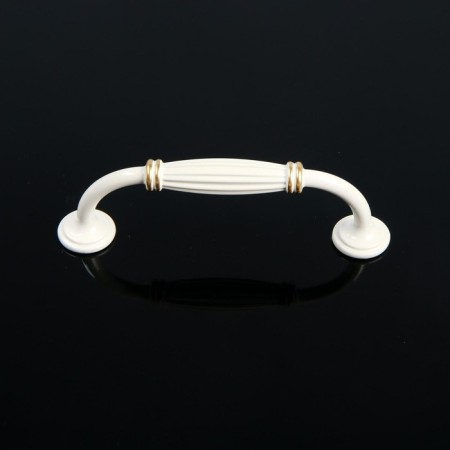 PC176WW/GP handle, m/o 96 mm, white with gold, 4 pcs TMP-3