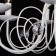 Tomas 8x60W E14 chandelier is white, gold