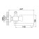 Accoona A6473 bathtub, two -wound, brass, chrome