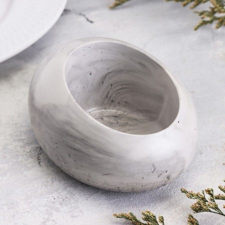 Gypsum Summary of Gypsum, 14.5x10x6.5cm, marble with black stripes-1