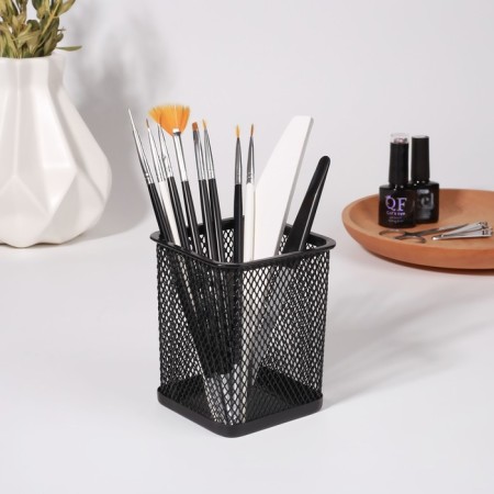 Storage for storage of manicure/cosmetic supplies, 9.5 × 8 cm, black color-2