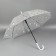 Umbrella - semi -automatic “cows” cane, 8 spokes, r = 45/54 cm, d = 108 cm, the color is transparent/white