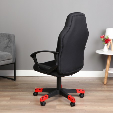 Playing chair "zombie 100" eco -leather/fabric, black-3