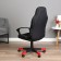 Playing chair "zombie 100" eco -leather/fabric, black