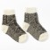Socks children's woolen textured knitting color white, size 14