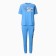 Female set (T -shirt/pants), blue color, size 44