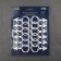 Ring for curtains, with a clamp, d = 33/38 mm, 12 pcs, white color