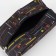 Cosmetic bag with lightning, black color