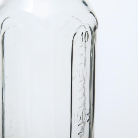 A bottle for feeding, a classic throat, glass, medium stream, 240 ml., From 6 months., Mix color-7