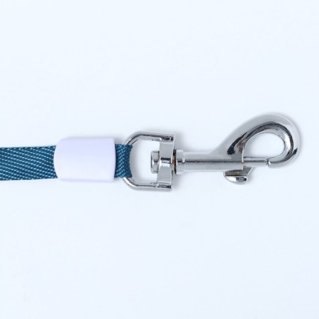Roulette with a system of effective twisting a leash, 3 m, up to 15 kg, gray-blue-5