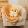 Soft toy "hamster" with a blanket, 30 cm, beige color