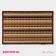 Walker -shaped rug -shaped shallow shade "Color pigtail", 38 × 57 cm, brown color