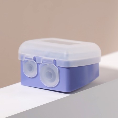 Cosmetic sharpener, with a lid, double, mix color-5