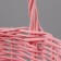 A set of wicker baskets, willow, 24x13/26 cm, 18x11/23 cm, 2 pcs, pink