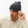Two -layer male hat with lapel, one size, gray color